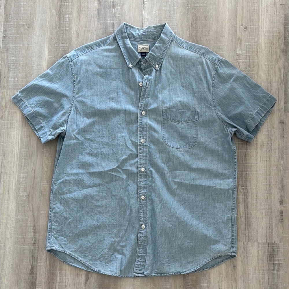 Men's Blue Button-Down Shirt